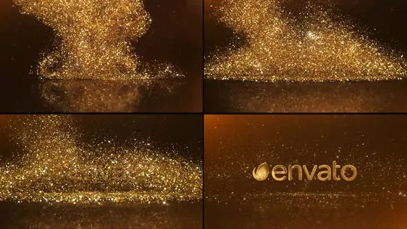 Videohive Gold Rain Luxury Logo Reveal 39848798
