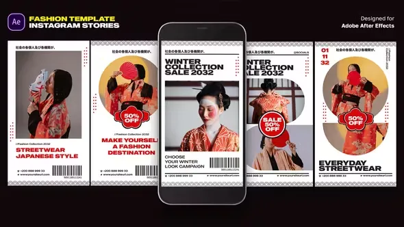 Videohive Japanese Fashion Instagram Stories 45371408
