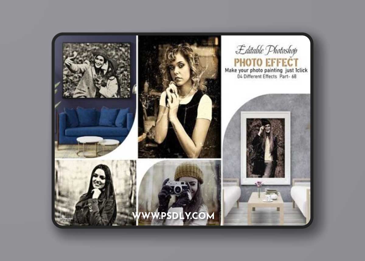 Vintage Editable Photo Effect