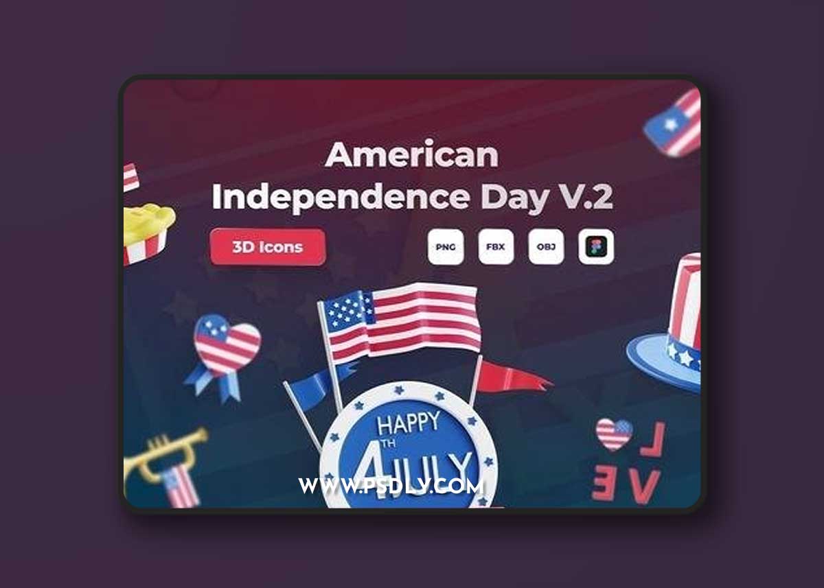 3D American Independence Day V.2 RT9WWE9