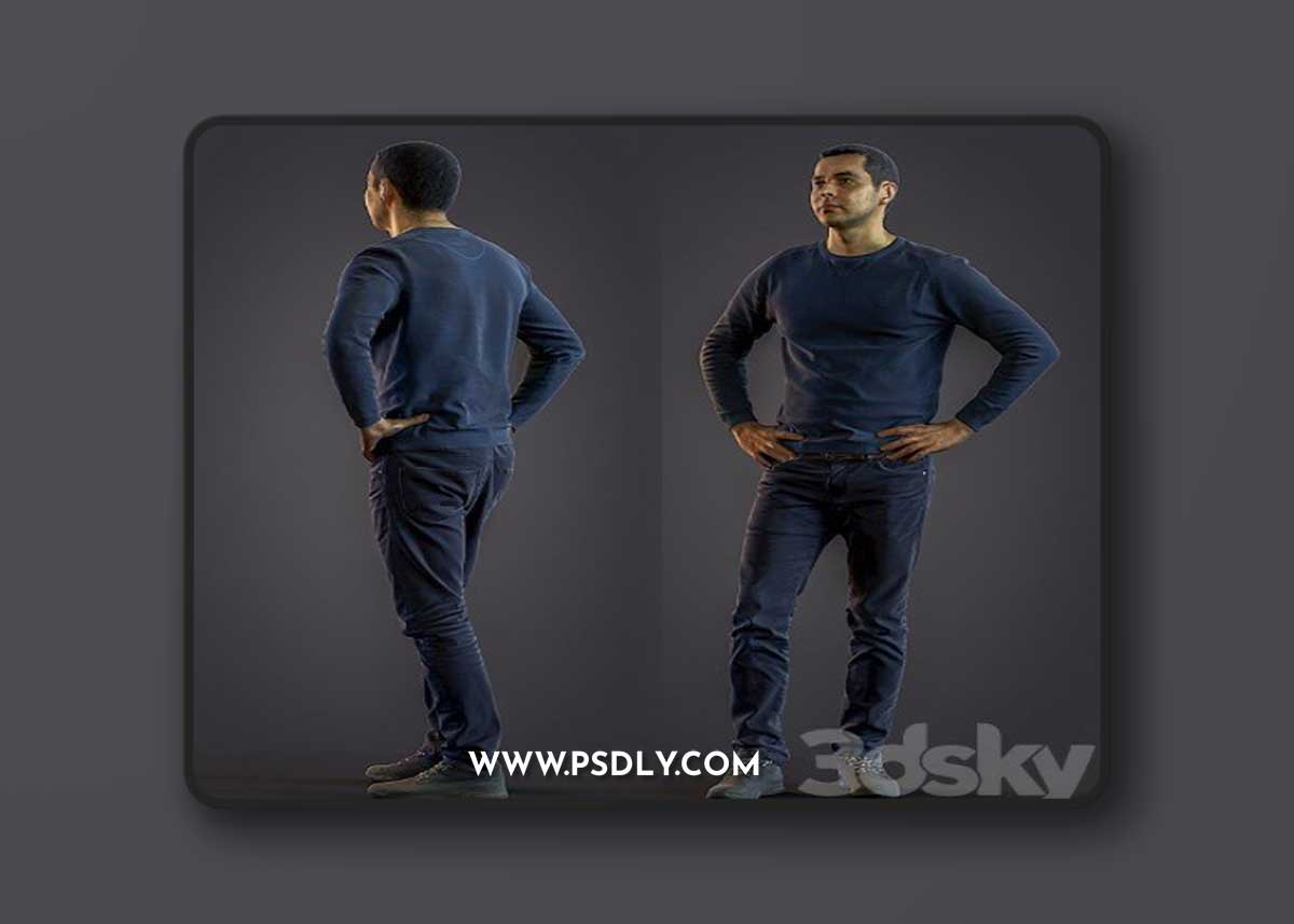 3d scan man 6 3D Model