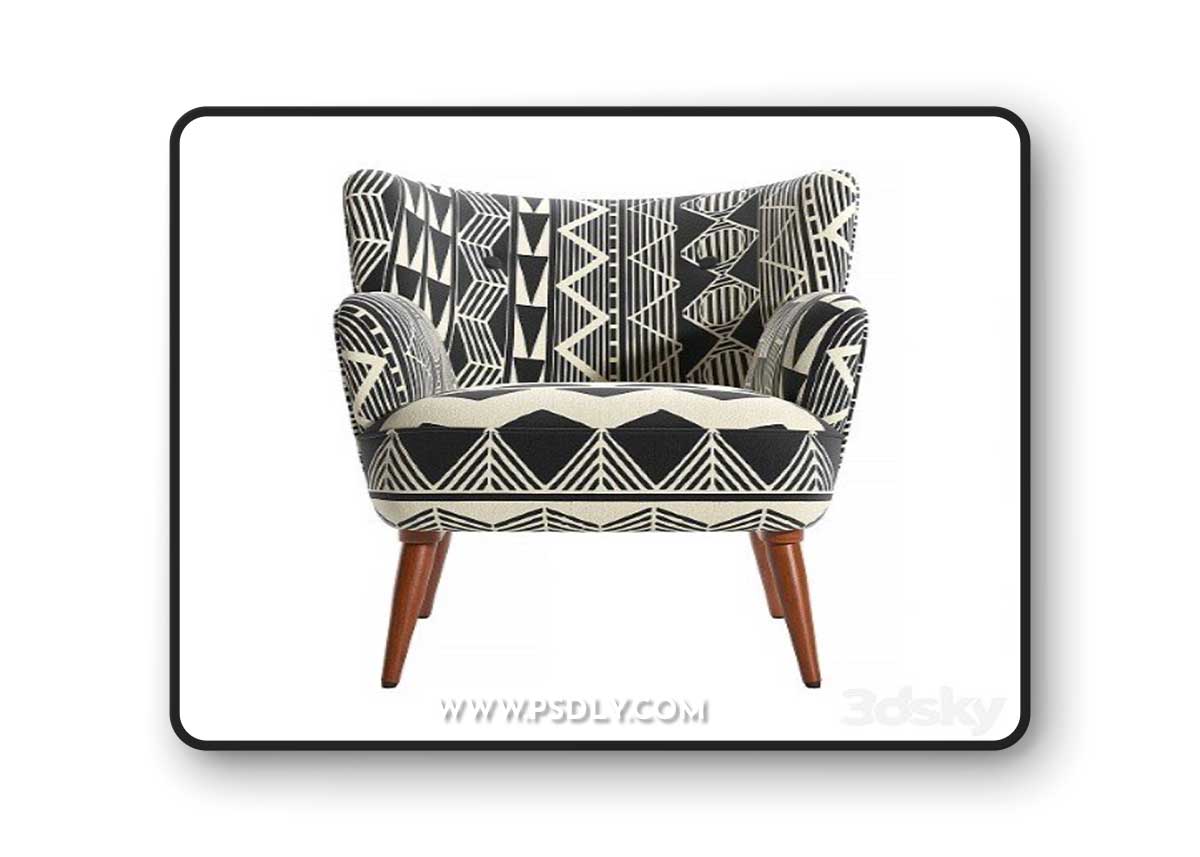 Anthropologie Ulla Petite Accent Armchair