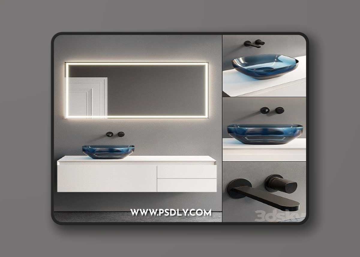 Antonio Lupi Panta Rei Vanity Unit Set 4