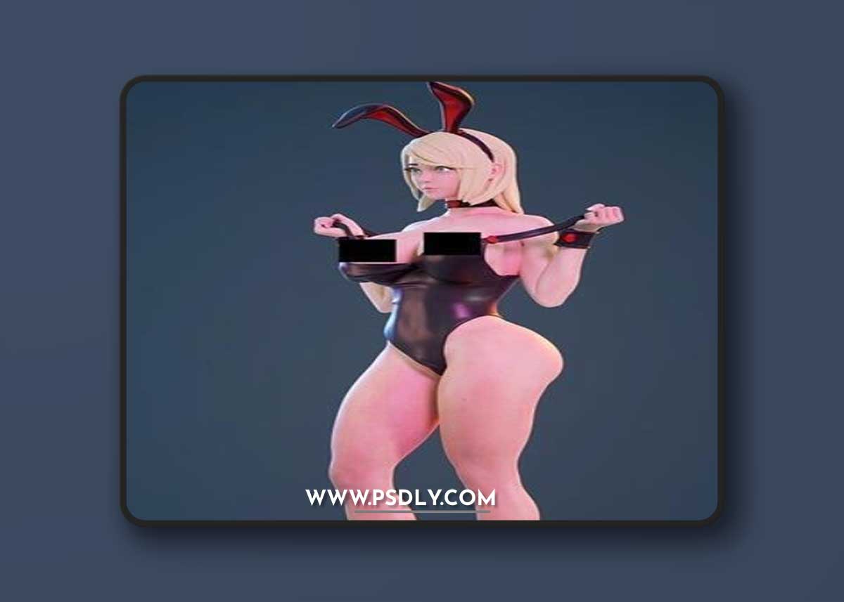 Bunny Girl - F – 3D Print Model