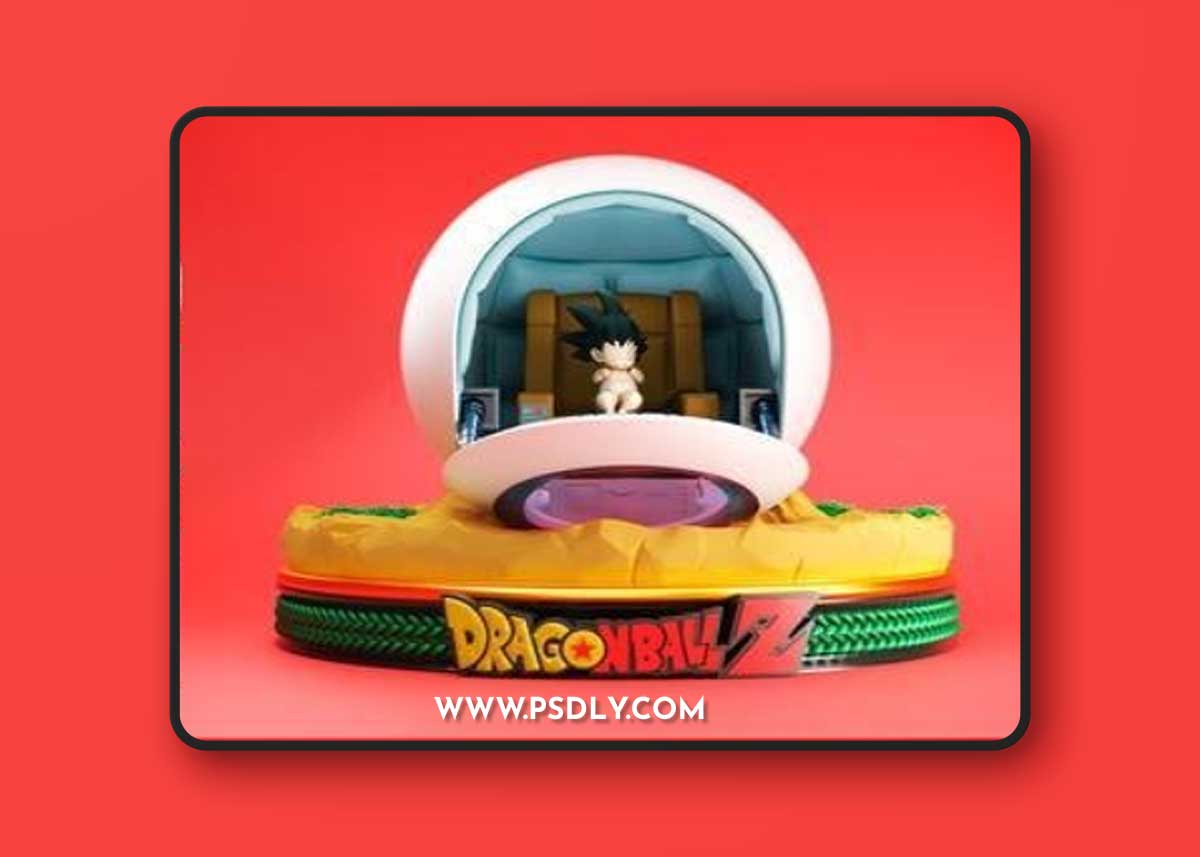 Dragon Ball - Baby Goku Capsula – 3D Print Model
