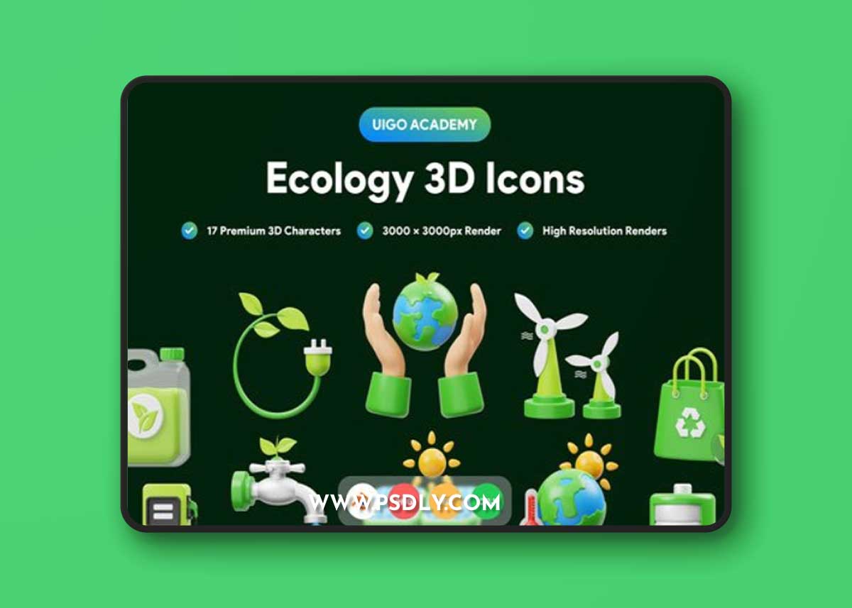 Ecology 3D Icon Ui8.net