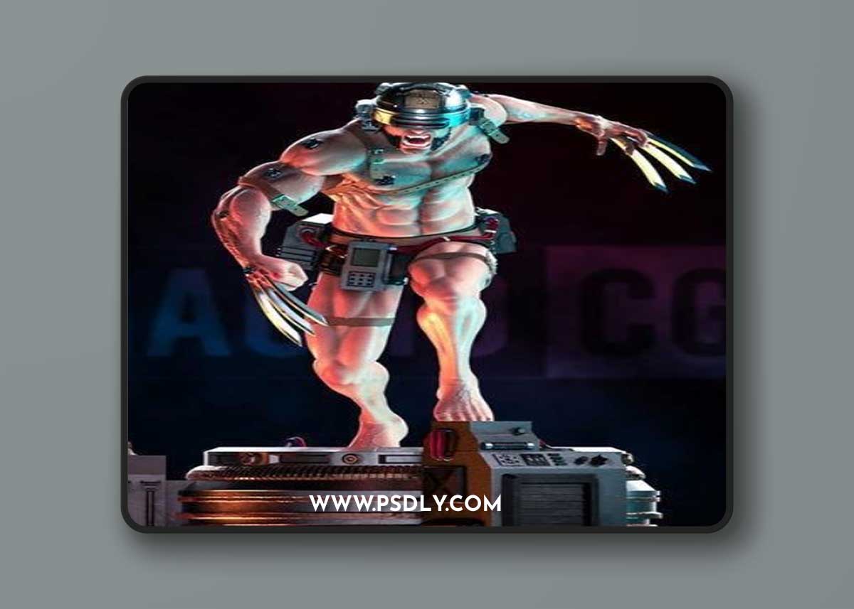 Fan Art Wolverine Weapon X Statue – 3D Print Model