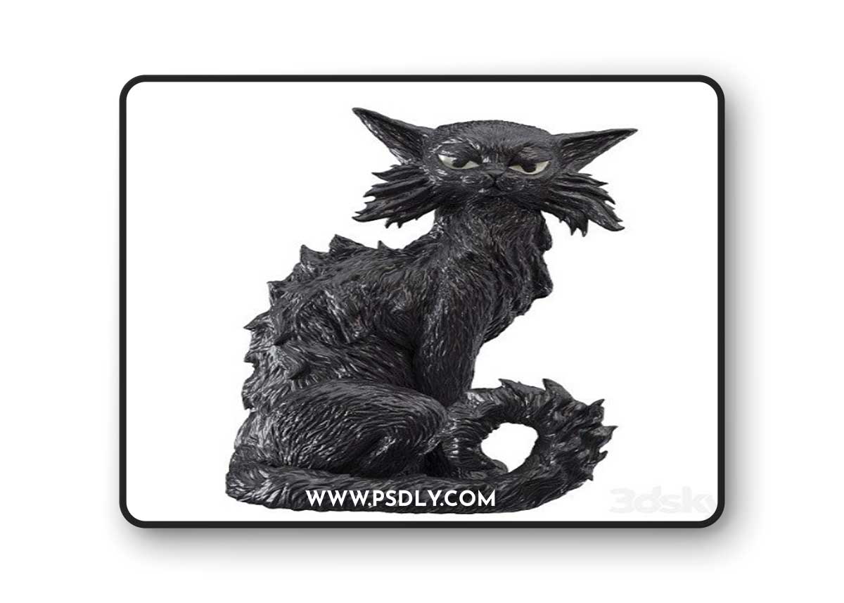Figurine Cat Salem 3D Model