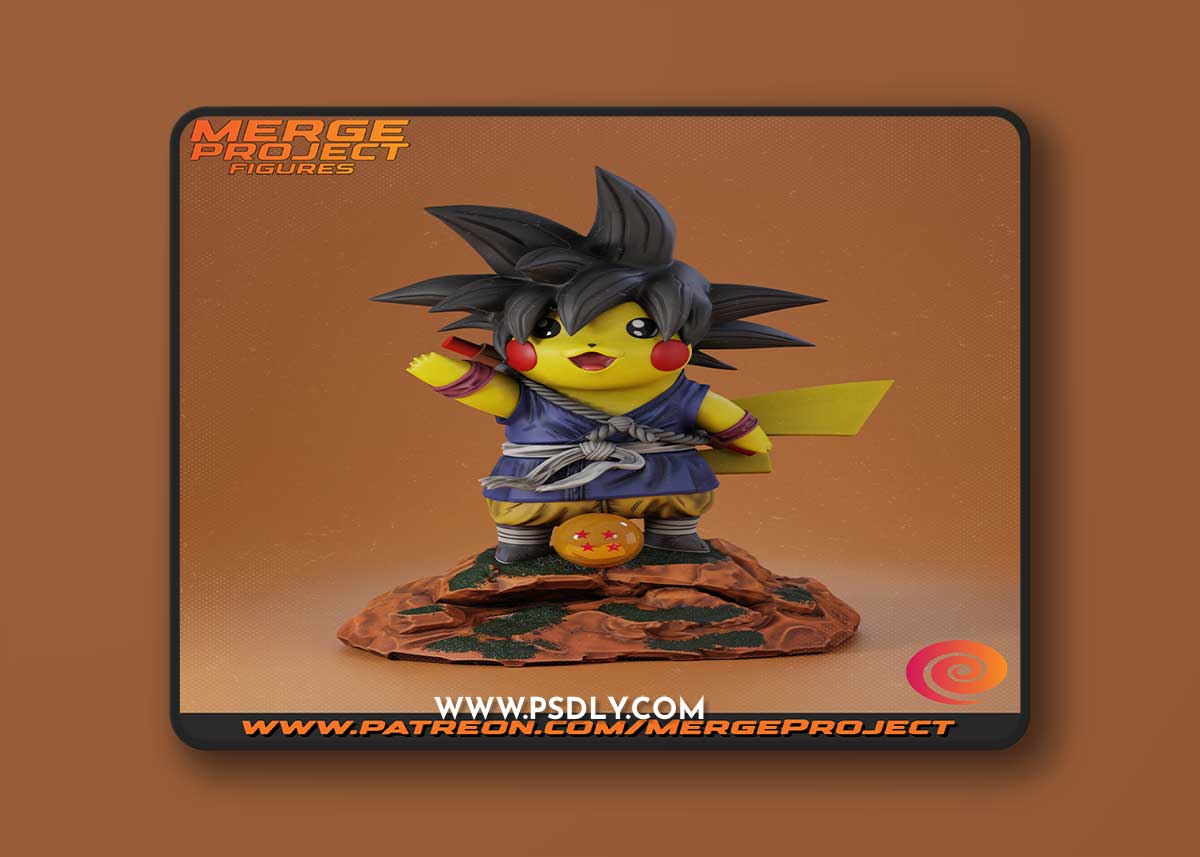 Gochu Pikachu Goku – 3D Print Model