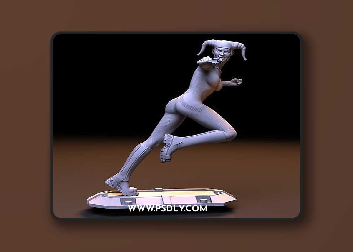 Harley Quinn - Crazy Girl in Love – 3D Print Model