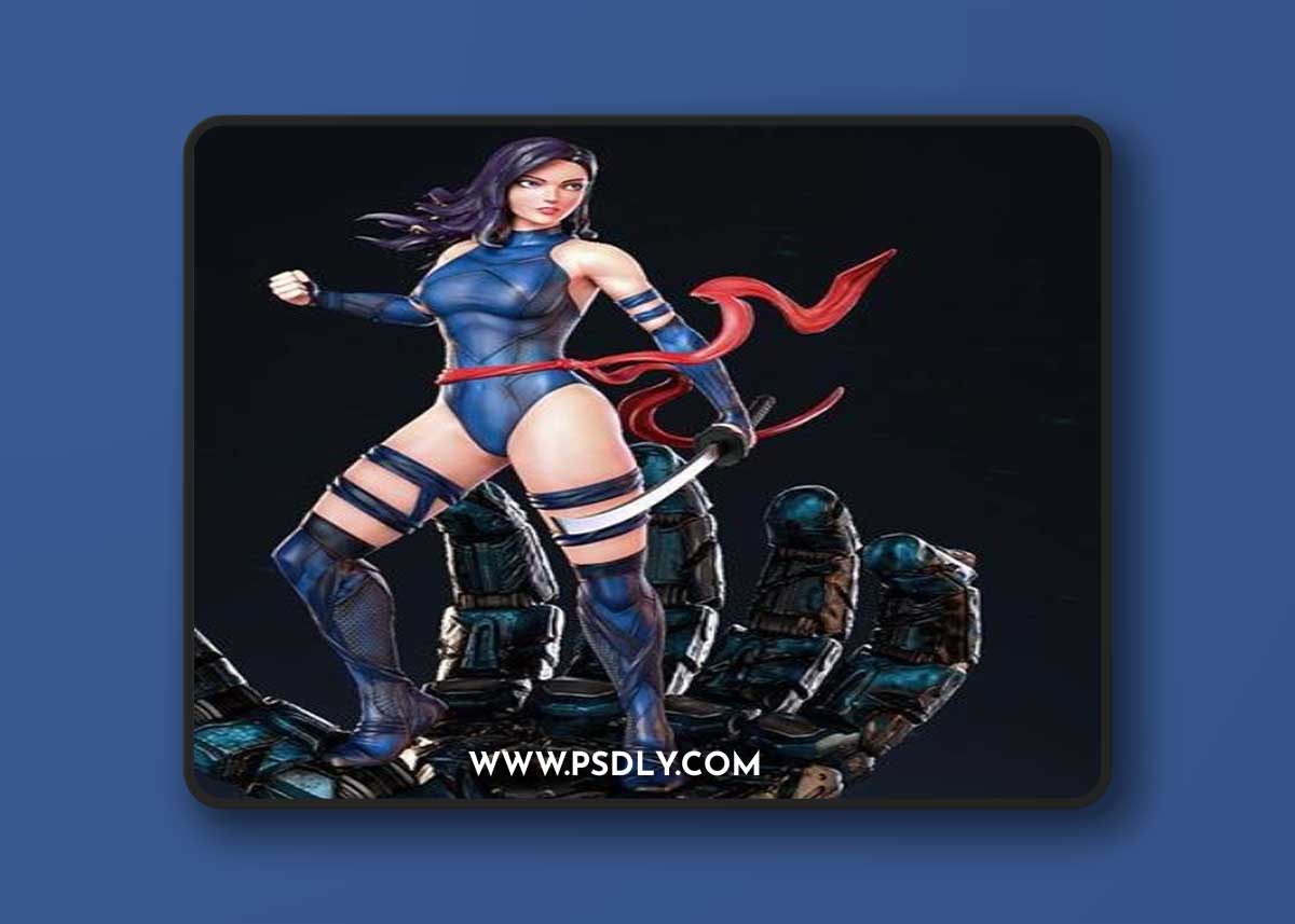 Heroicas - Figure 6 - Psylocke – 3D Print Model