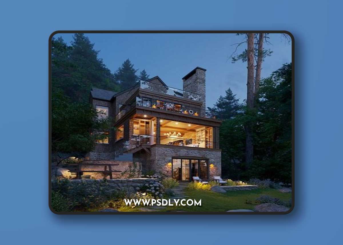 House Landscape Exterior By Vinh Tran