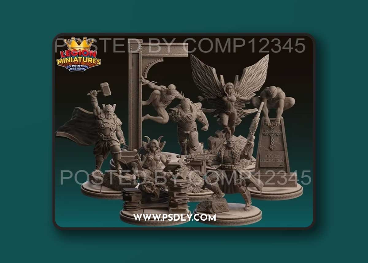 Legion Miniatures - Crisis Protocol 12 – 3D Print Model