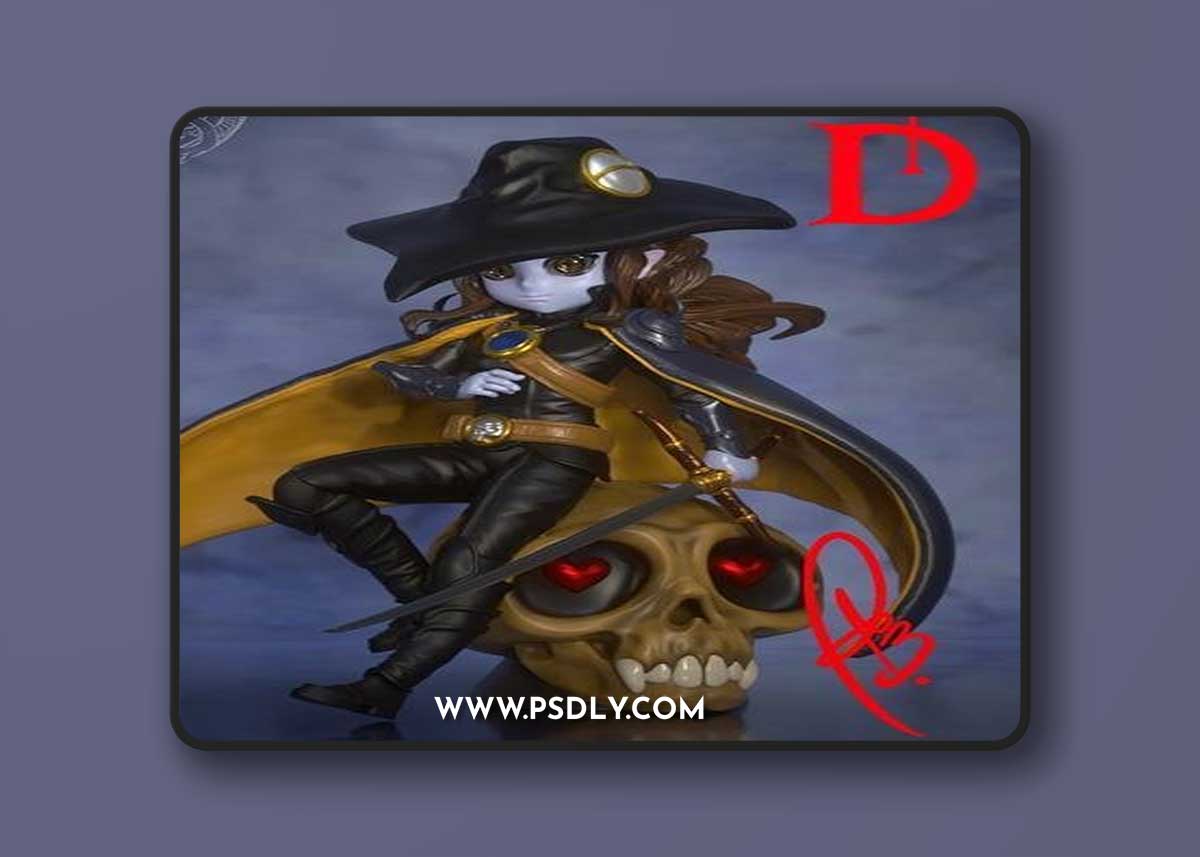 Michel Ballares - Vampire Hunter D Chibi – 3D Print Model