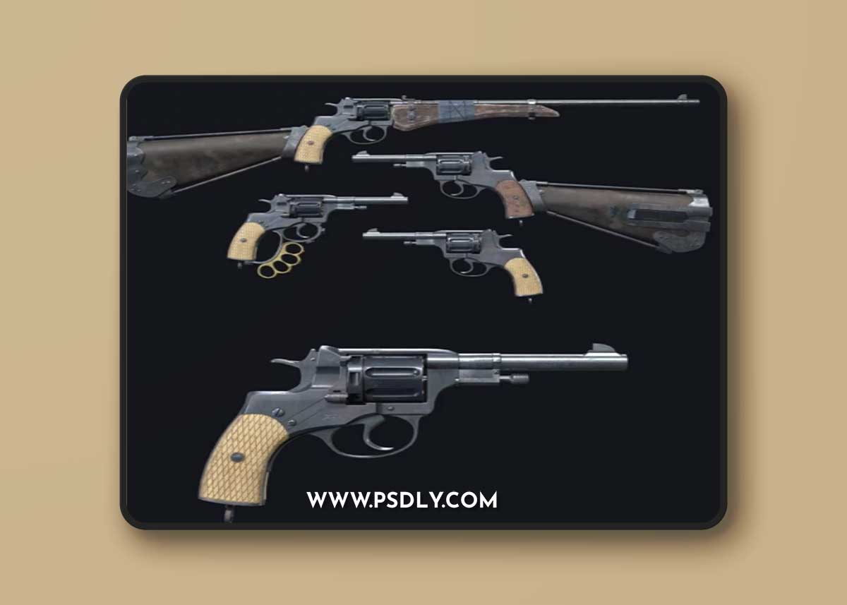 Nagant 1895 3d model