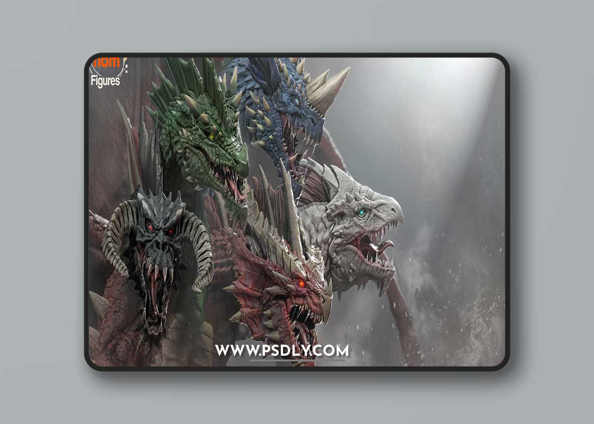 Nomnom Figures - Tiamat - Dungeons Dragons – 3D Print Model