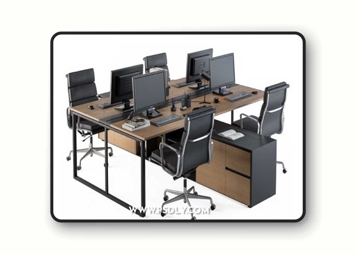 Office Furniture - employee Set 13