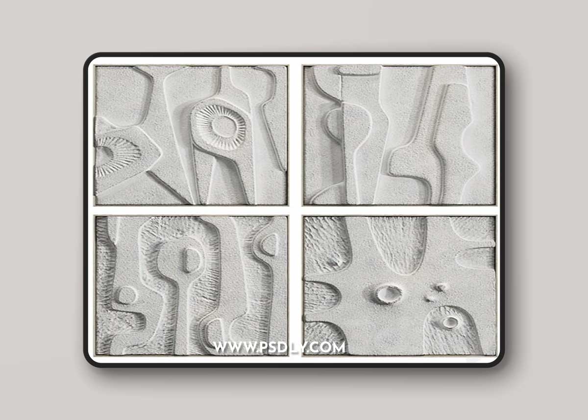 Paintings made of stone