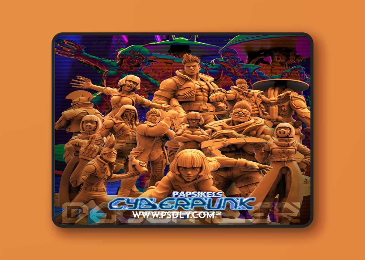 Papsikels Miniatures December 2022 Cyberpunk Releases – 3D Print Model