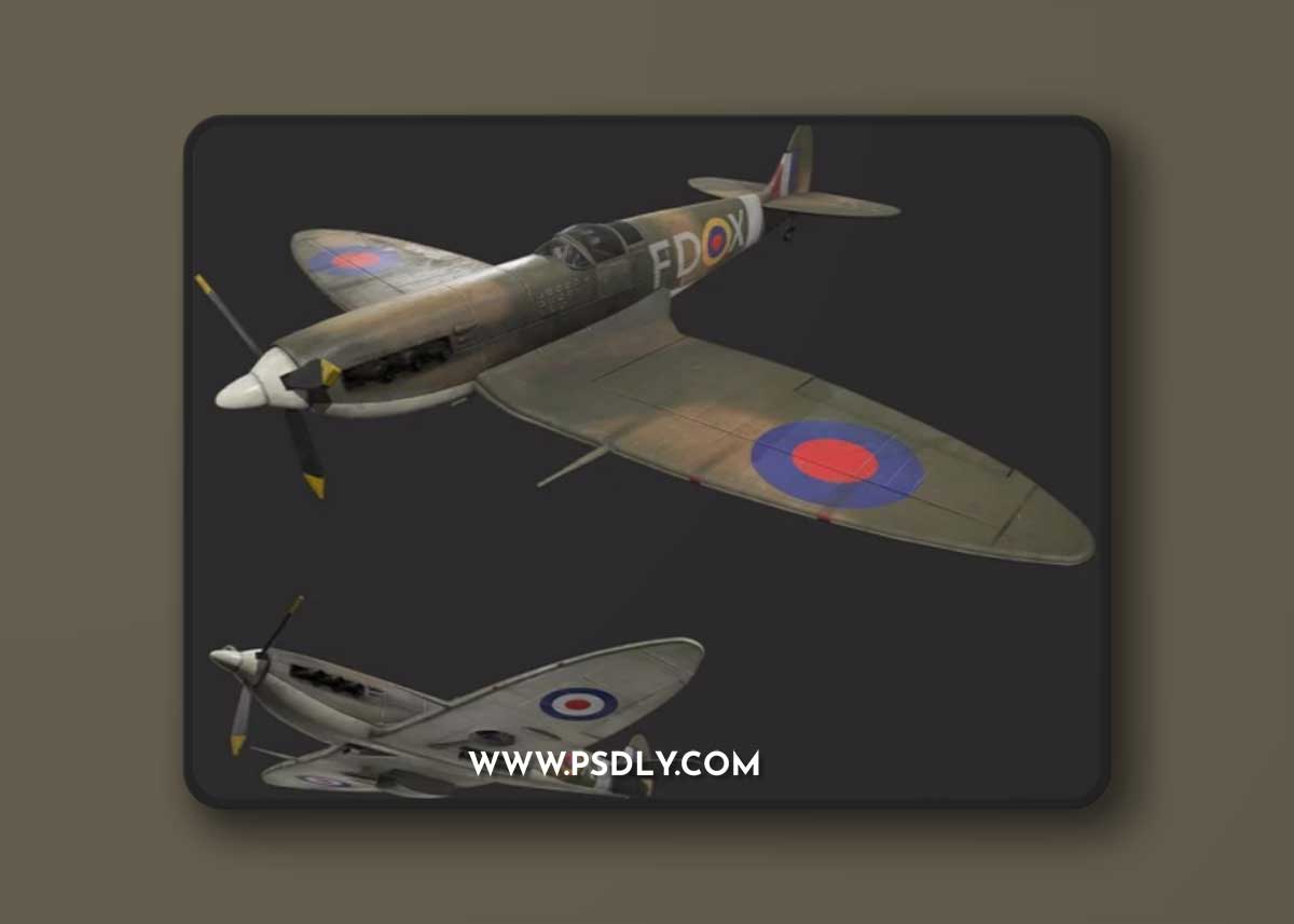 Spitfire Mk2b 3d model