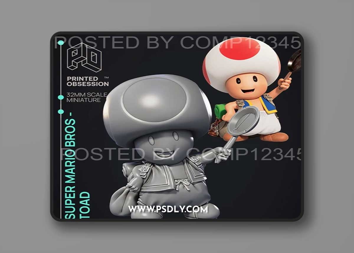 Printed Obsession - Toad – 3D Print Model