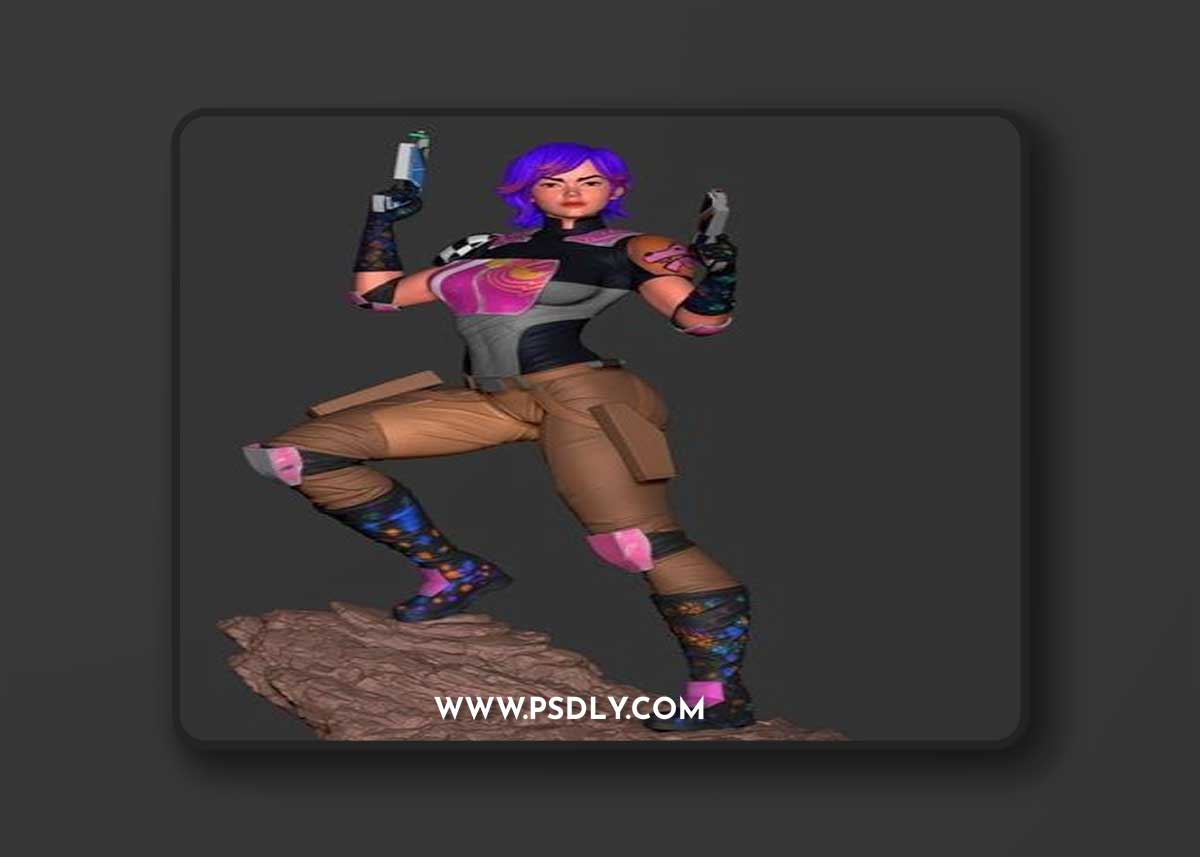 Sabine Wren Medium Tier – 3D Print Model