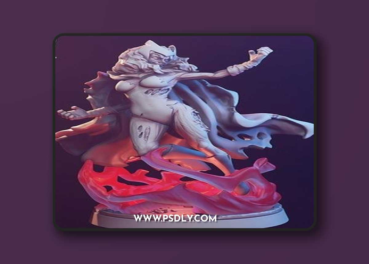 Scarlet Witch Zombie and Stan Lee – 3D Print Model