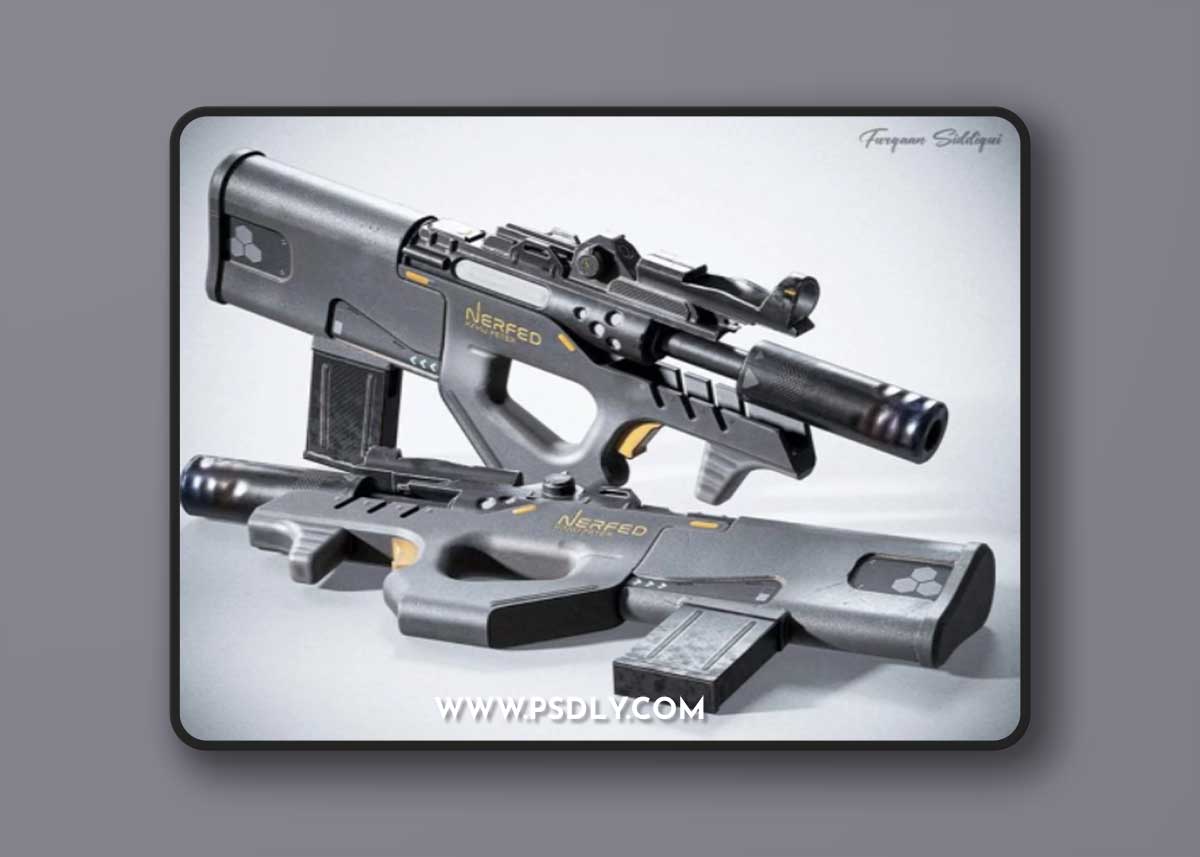 Sci-fi SMG Nerfed Kaku