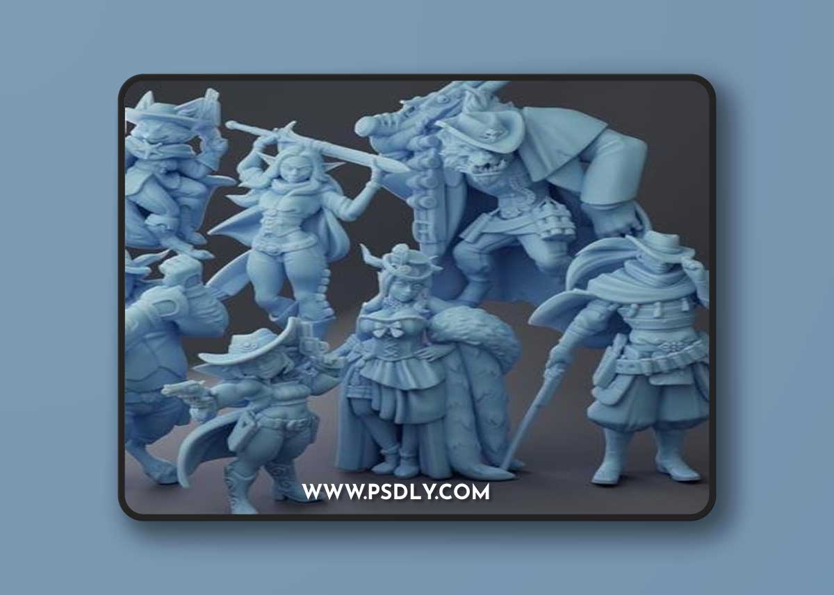 Twin Goddess Miniatures June 2023 – 3D Print Model