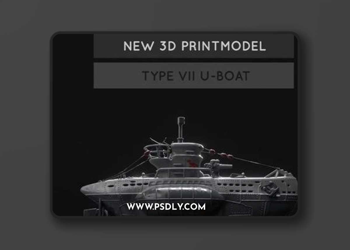 U-Boat - Battle for the Atlantic – 3D Print Model