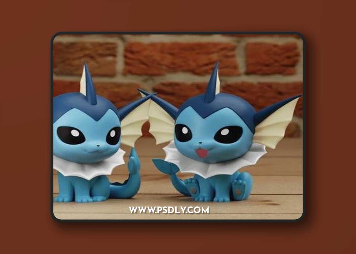 Vaporeon Gleam stardemy – 3D Print Model