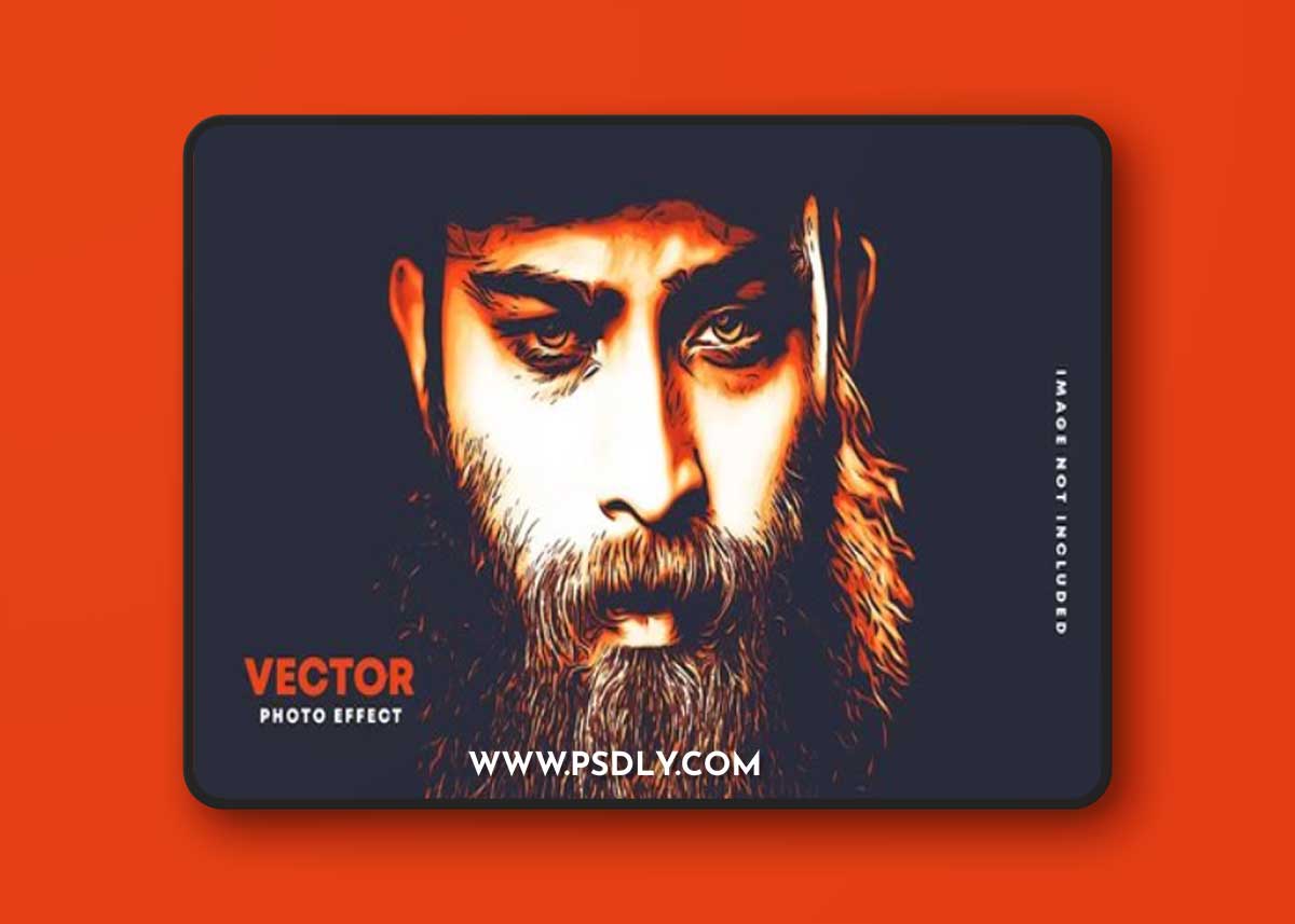 Vector Portrait Photo Effect for Photoshop