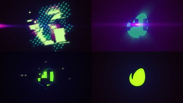 Videohive Digital Pixel Logo 3 in 1 46190645