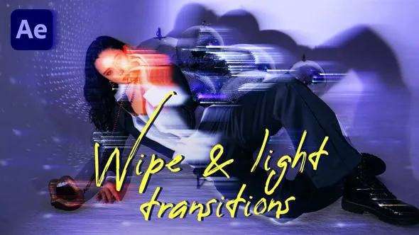 Videohive Wipe & Light Transitions 46001110
