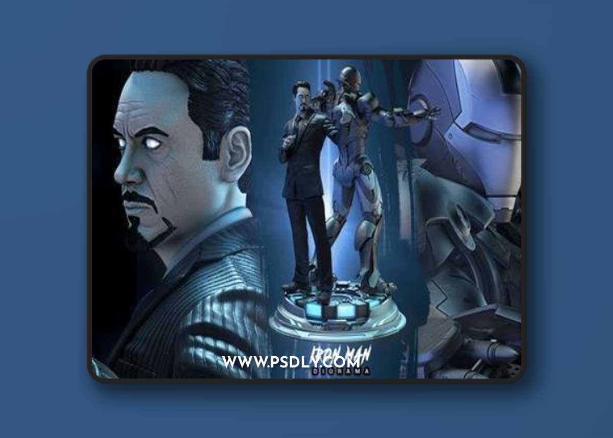 WICKED - Base Diorama Iron Man and Tony Stark – 3D Print Model