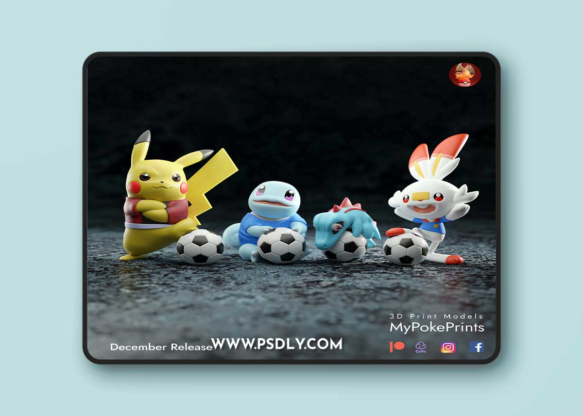 World Cup Soccer Mons – 3D Print Model