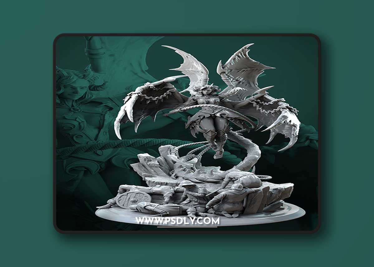 Zurae-Ta succubus diorama – 3D Print Model