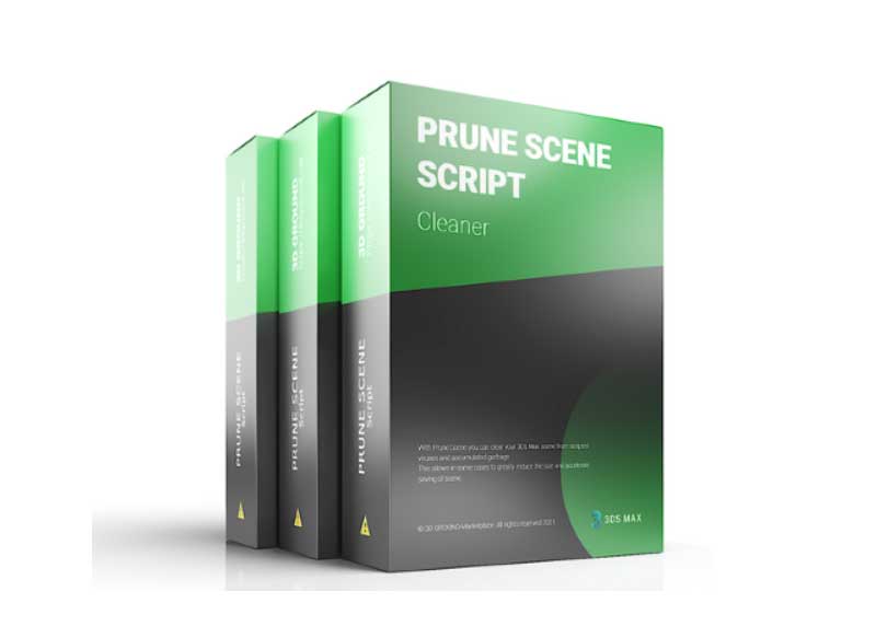 3D Ground Prune Scene for 3ds max