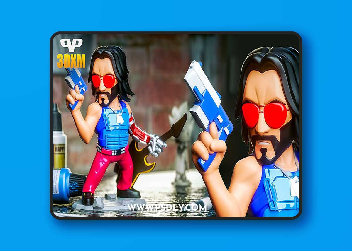 3DXM - Johnny Silverhand – 3D Print Model