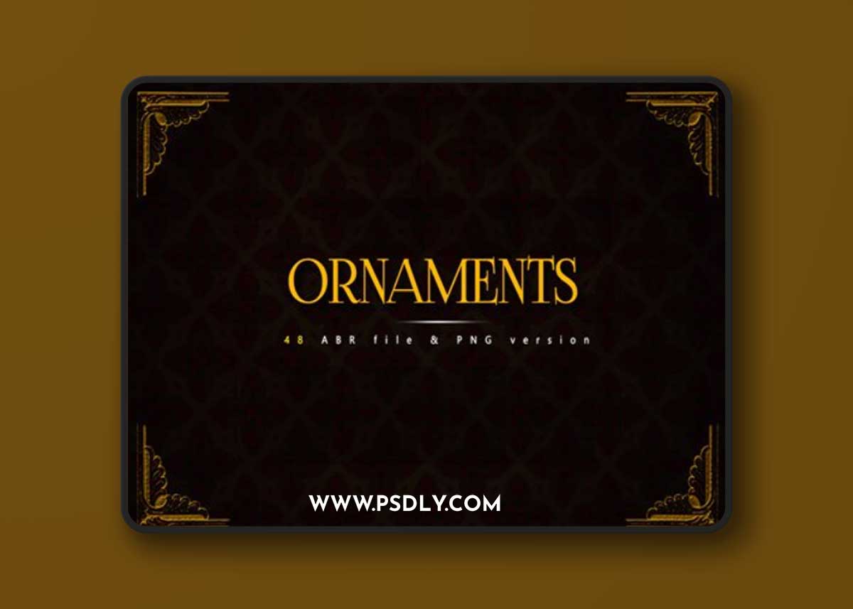 Angle Ornaments Brushes for Photoshop