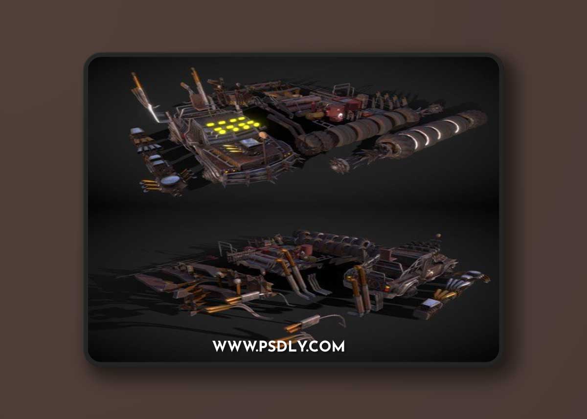 Apocalypse Truck Modular Pack 3D Model