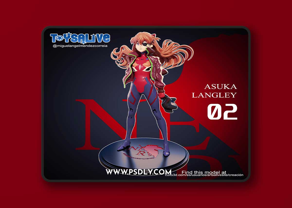 Asuka Langley 02 – 3D Print Model