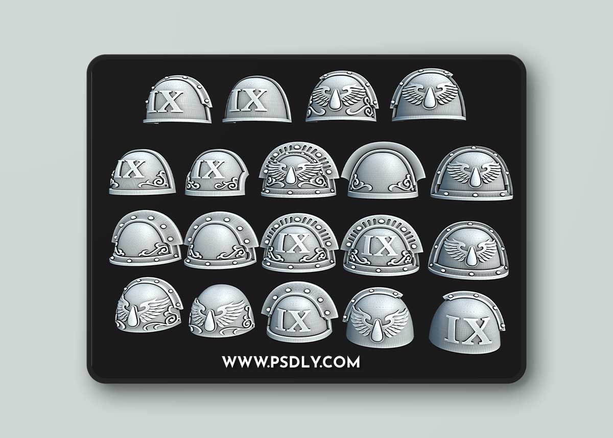 BA Company Pads and Shoulderpads – 3D Print Model