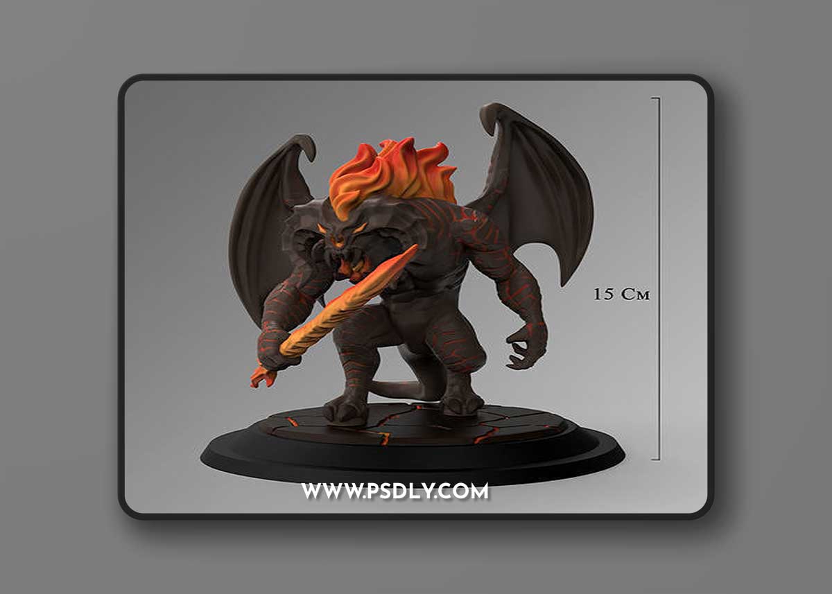 Balrog Stylized – 3D Print Model