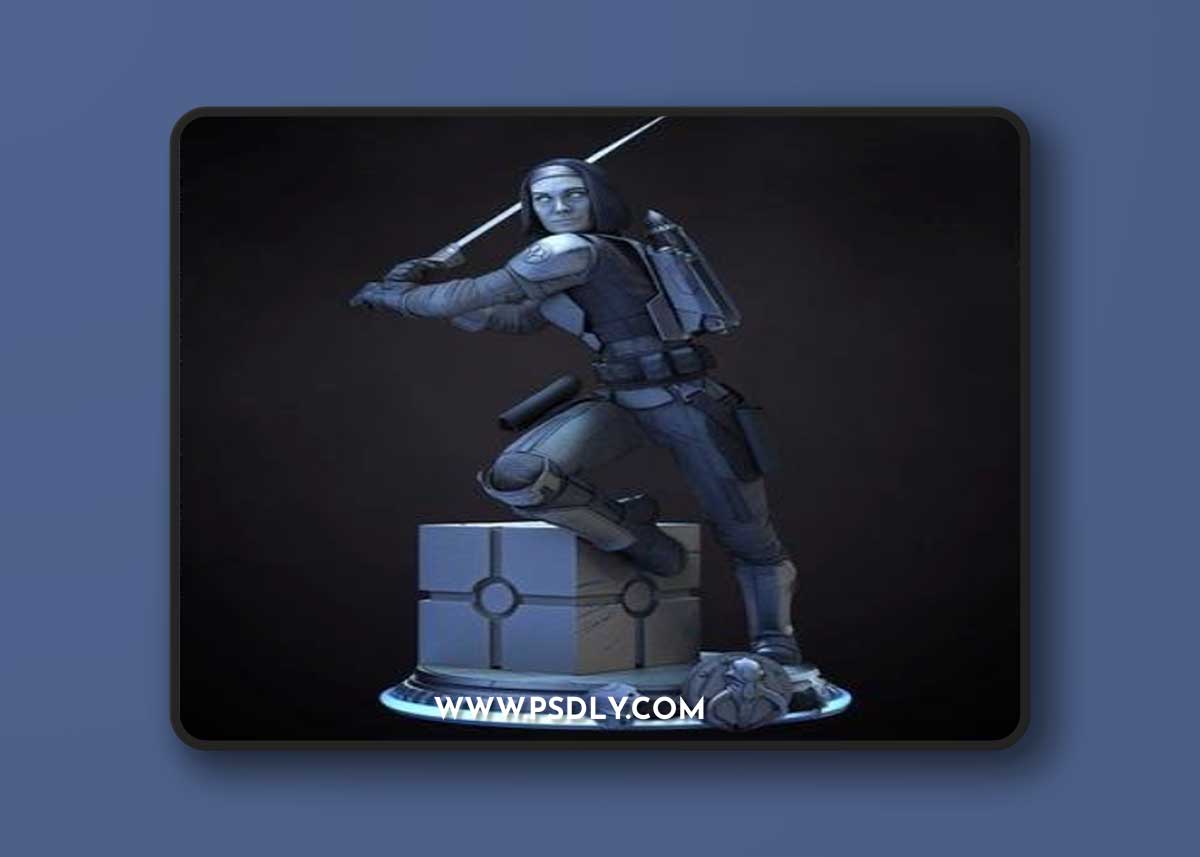 Bo Katan Sculpture - Star Wars – 3D Print Model