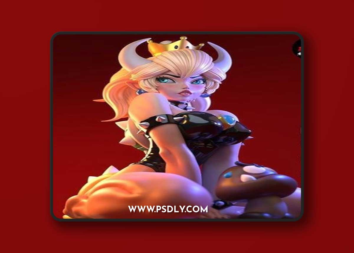Bowsette - E.S Monster – 3D Print Model