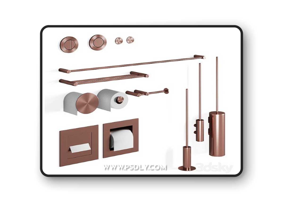CEA Bathroom Set 3D Model