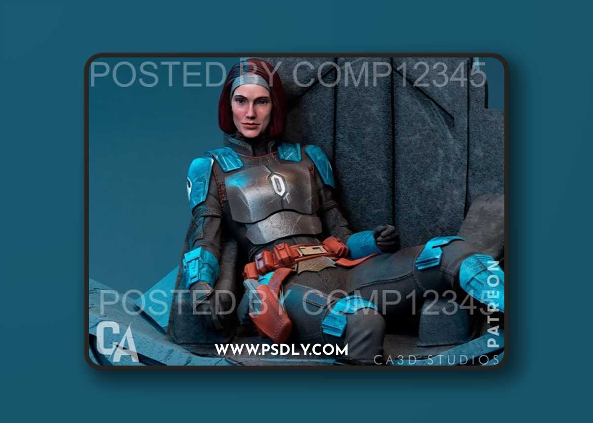 Ca 3d Studios - Bo-Katan – 3D Print Model