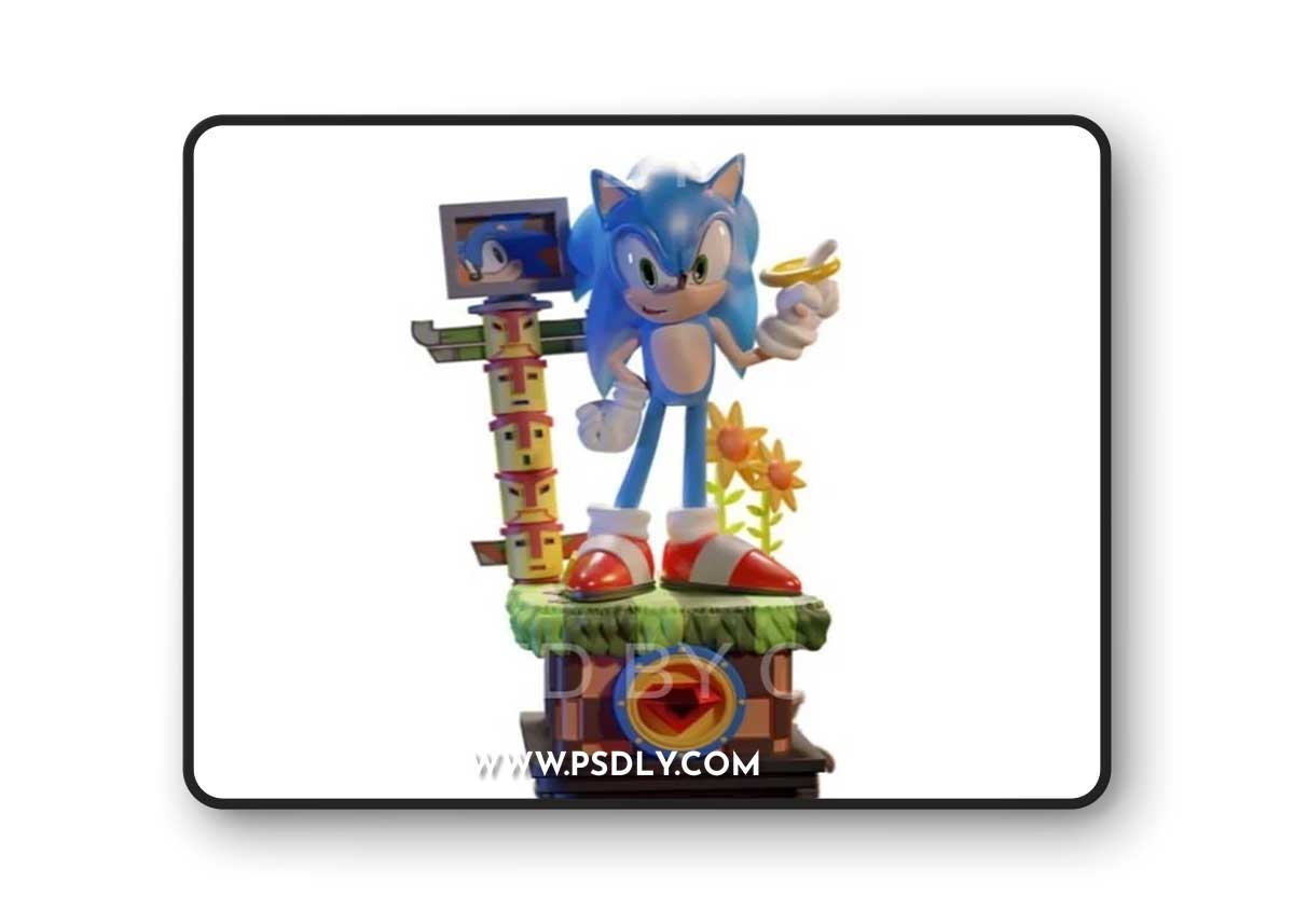 DTR - Sonic the Hedgehog – 3D Print Model