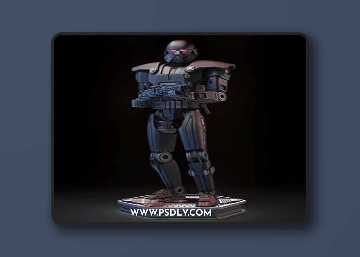Dark Trooper Sculpture - Star Wars – 3D Print Model